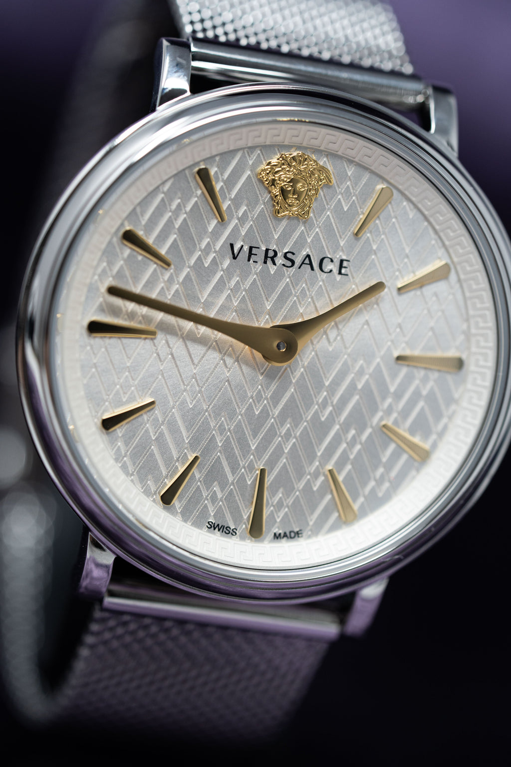 Versace Ladies Watch V-Circle 38mm Silver