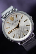 Versace Ladies Watch V-Circle 38mm Silver