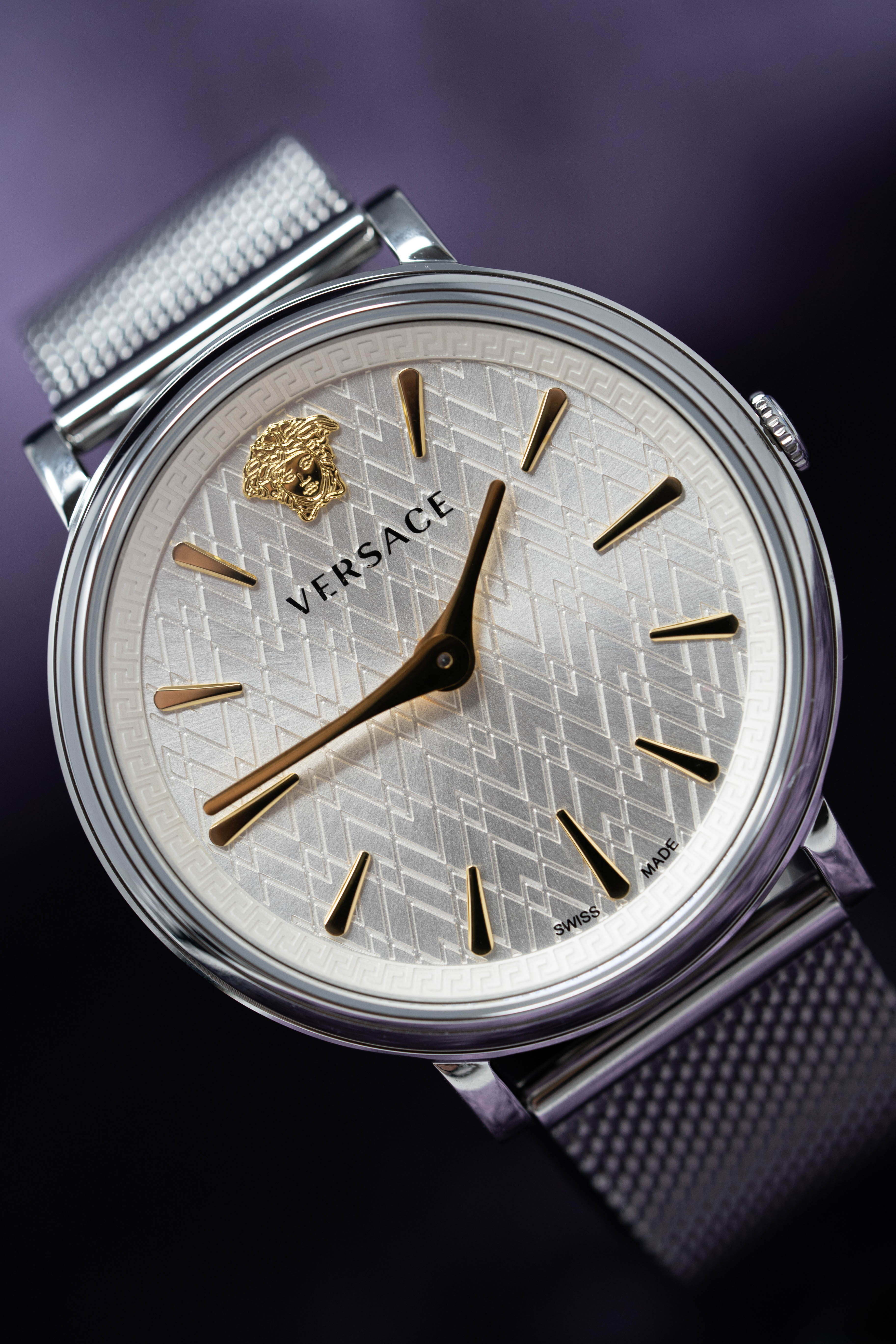 Versace Ladies Watch V-Circle 38mm Silver