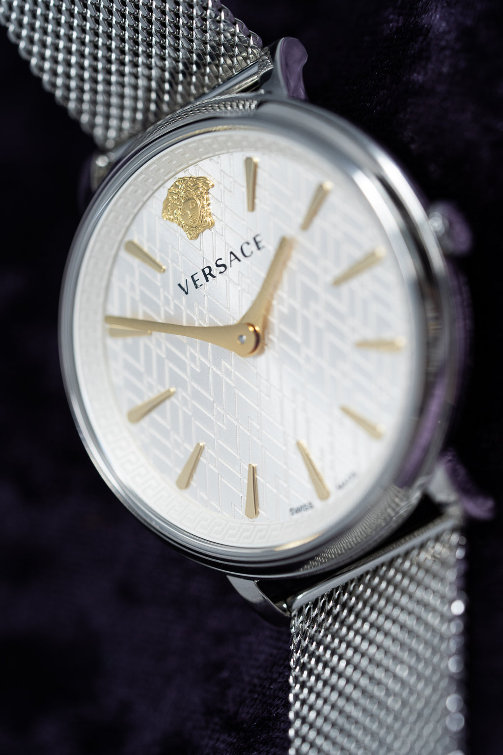 Versace Ladies Watch V-Circle 38mm Silver