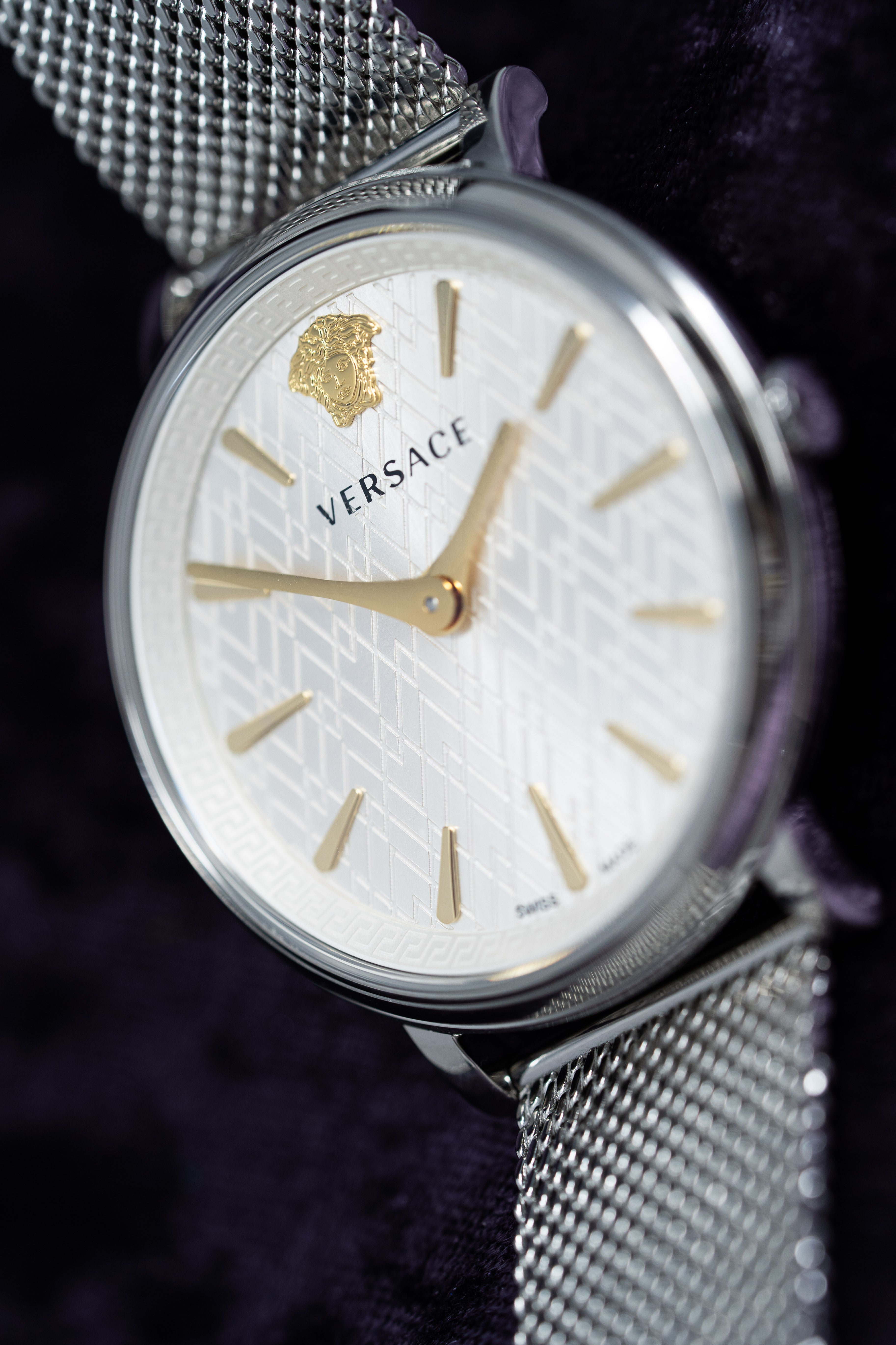 Versace Ladies Watch V-Circle 38mm Silver