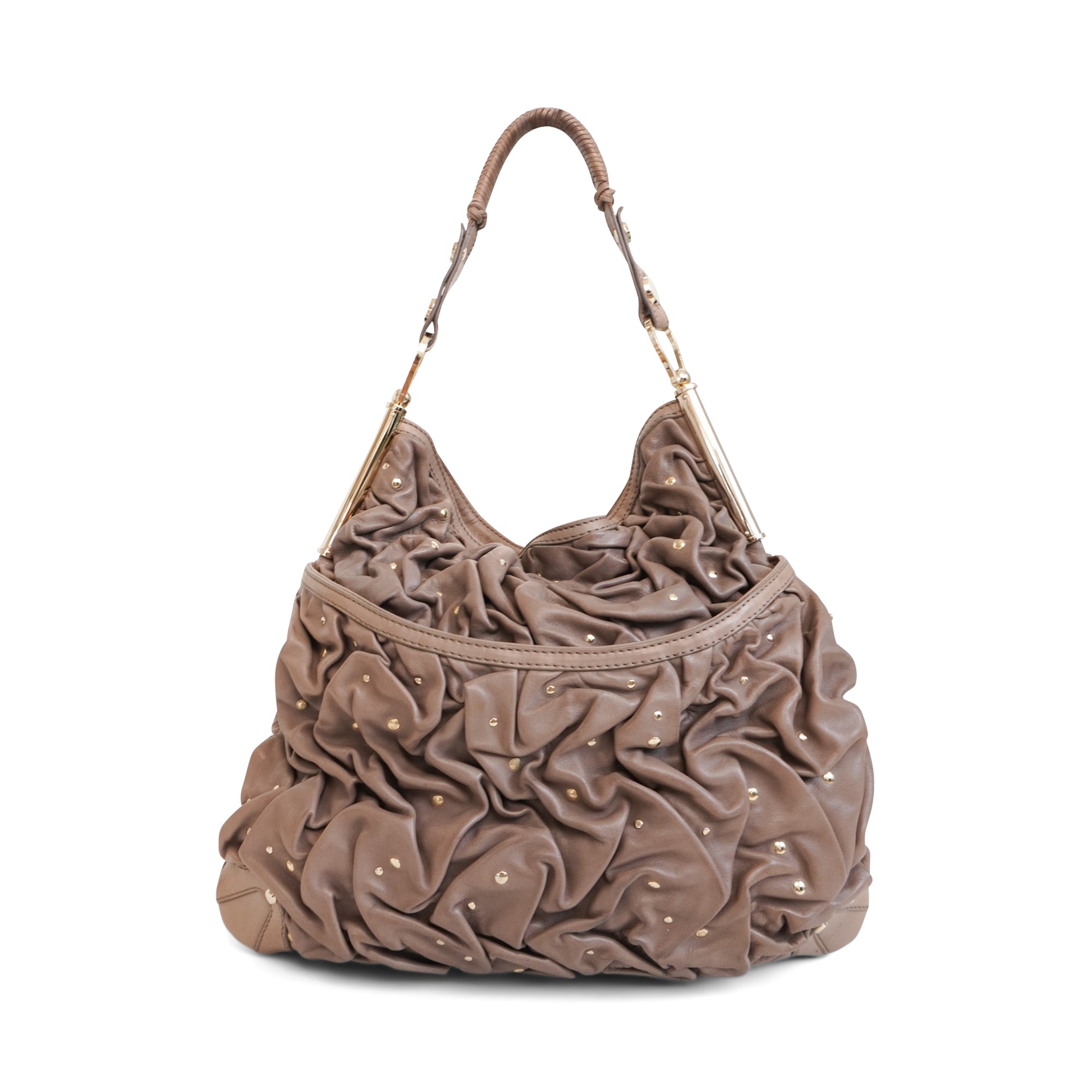 Versace Ruched Shoulder Bag