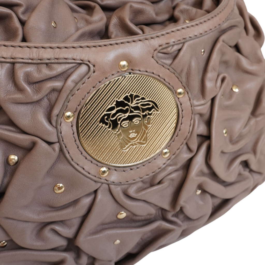 Versace Ruched Shoulder Bag
