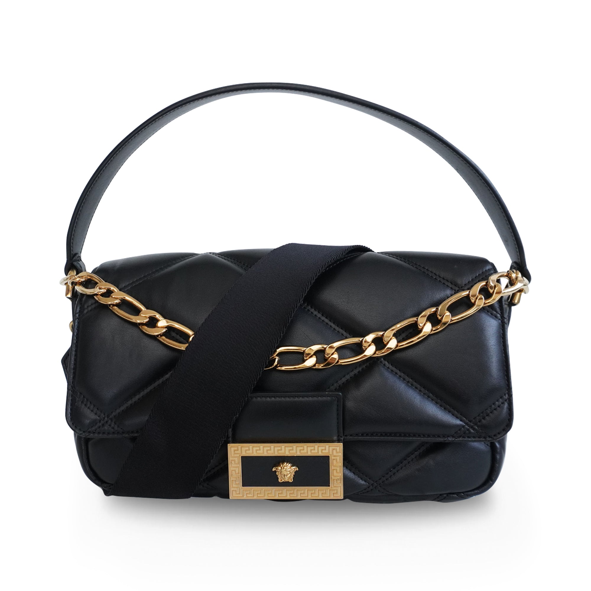 Versace Quilted Shoulder Bag