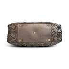 Versace Metallic Woven Hobo Bag