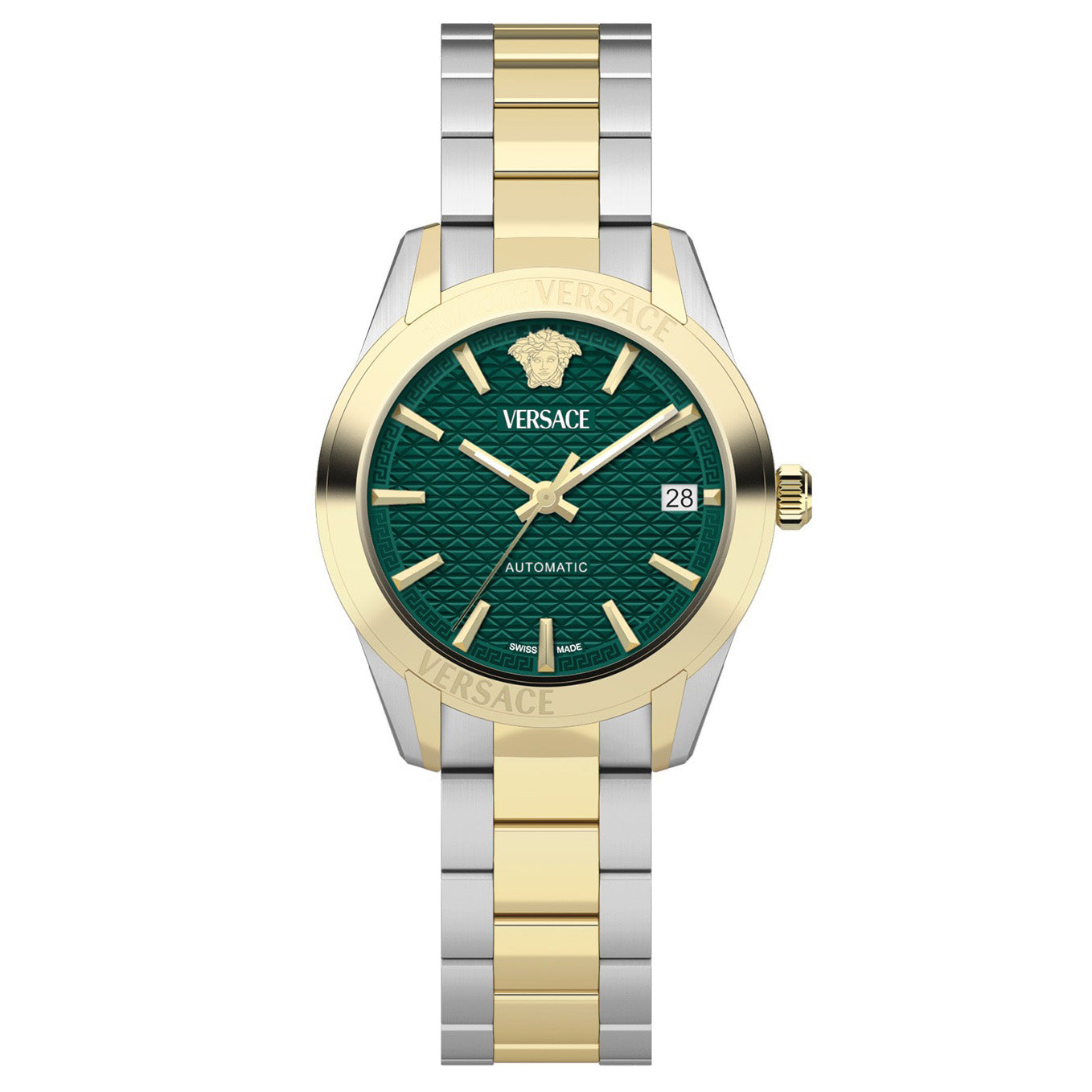 Versace Greca Classic Ladies’ Green Gold Automatic Watch