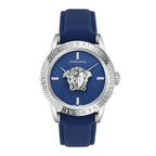 Versace V-Code Quartz Men's Blue Silver Watch