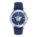 Versace V-Code Men's Blue Silver Quartz Watch