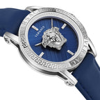 Versace V-Code Quartz Men's Blue Silver Watch