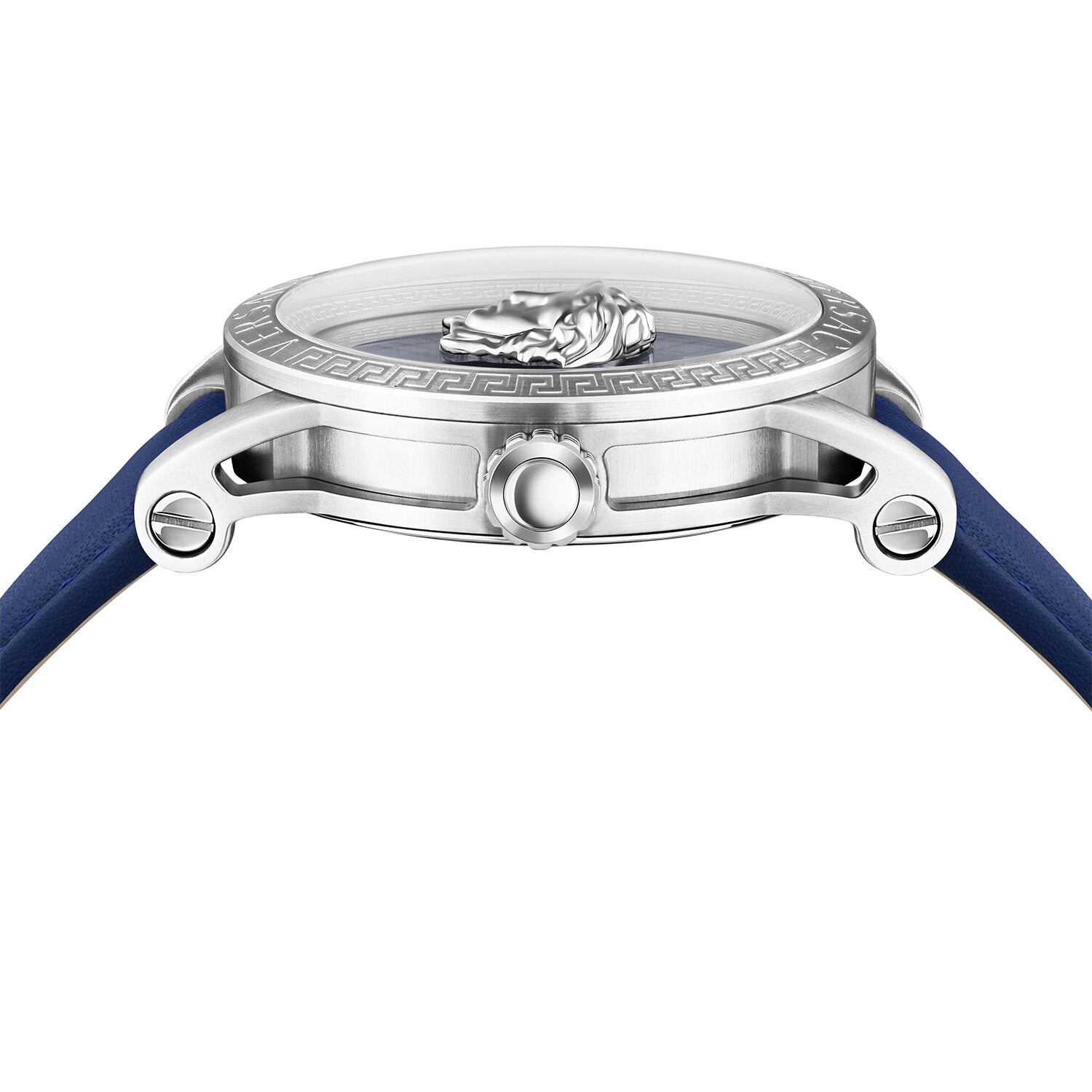 Versace V-Code Quartz Men's Blue Silver Watch