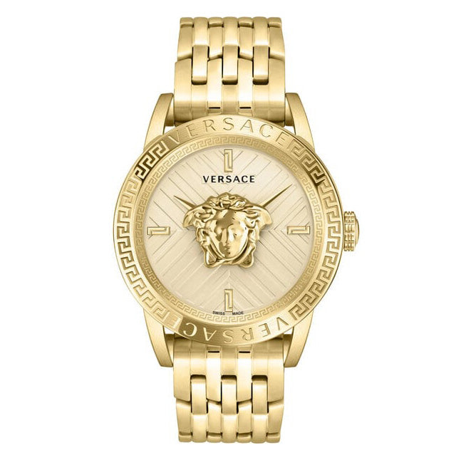 Versace V-Code Men's Gold Quartz Watch