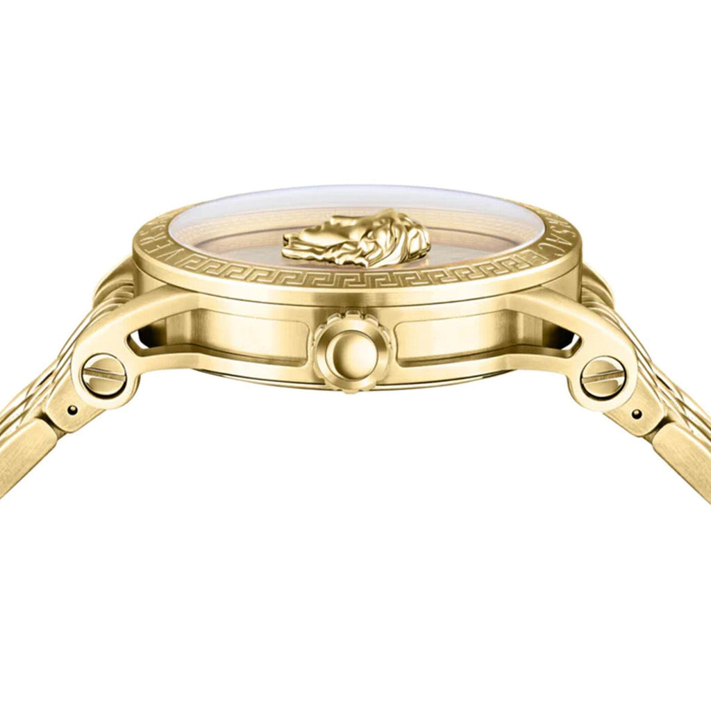 Versace V-Code Quartz Men's Gold Watch