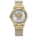 Versace V-Code Men's Silver Gold Quartz Watch