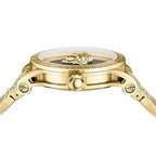 Versace V-Code Men's Black Gold Quartz Watch