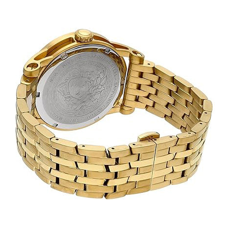 Versace V-Code Men's Black Gold Quartz Watch