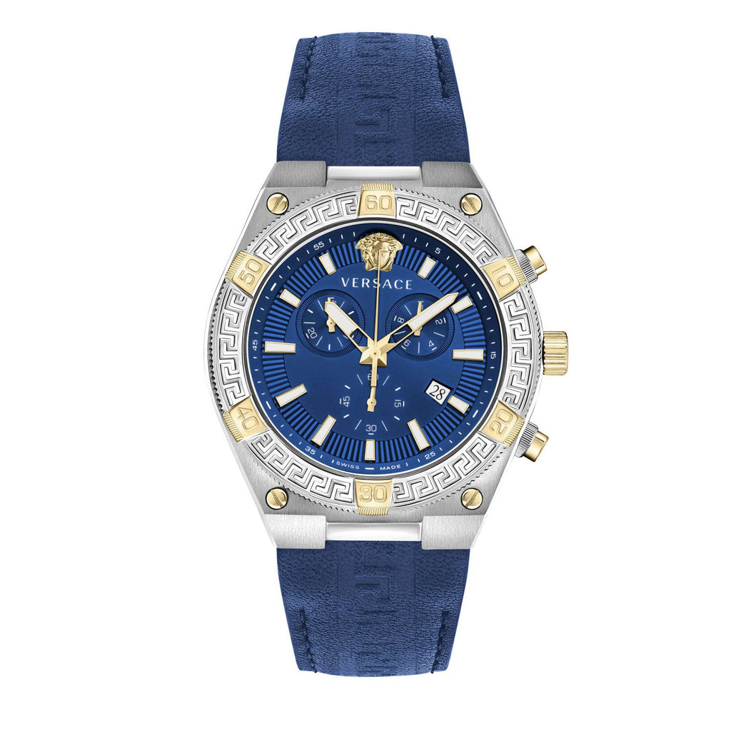 Versace Sporty Greca Chronograph Men’s Blue Watch