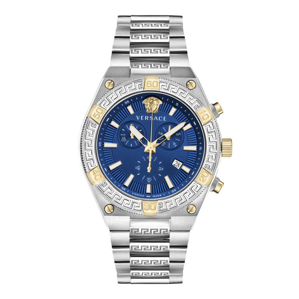 Versace Sporty Greca Chronograph Men’s Blue Watch