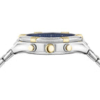 Versace Sporty Greca Chrono Silver Men’s Blue Watch