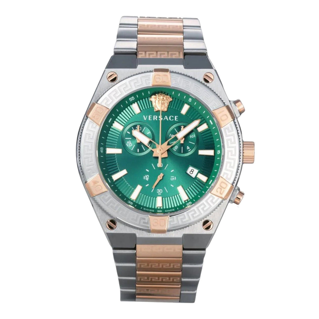 Versace V-Sporty Greca 46mm Green Men’s Chronograph Watch
