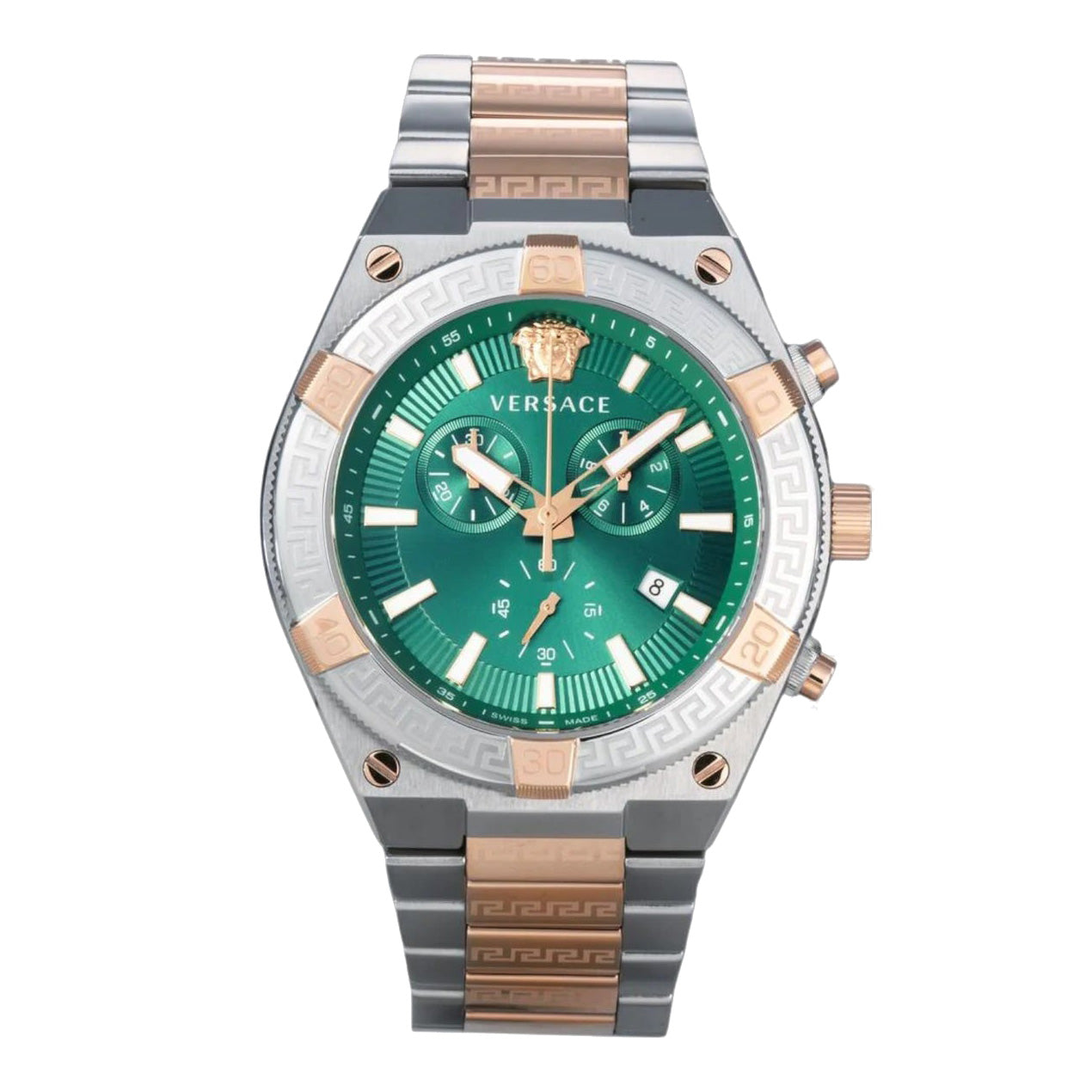 Versace V-Sporty Greca 46mm Chronograph Green Men’s Watch