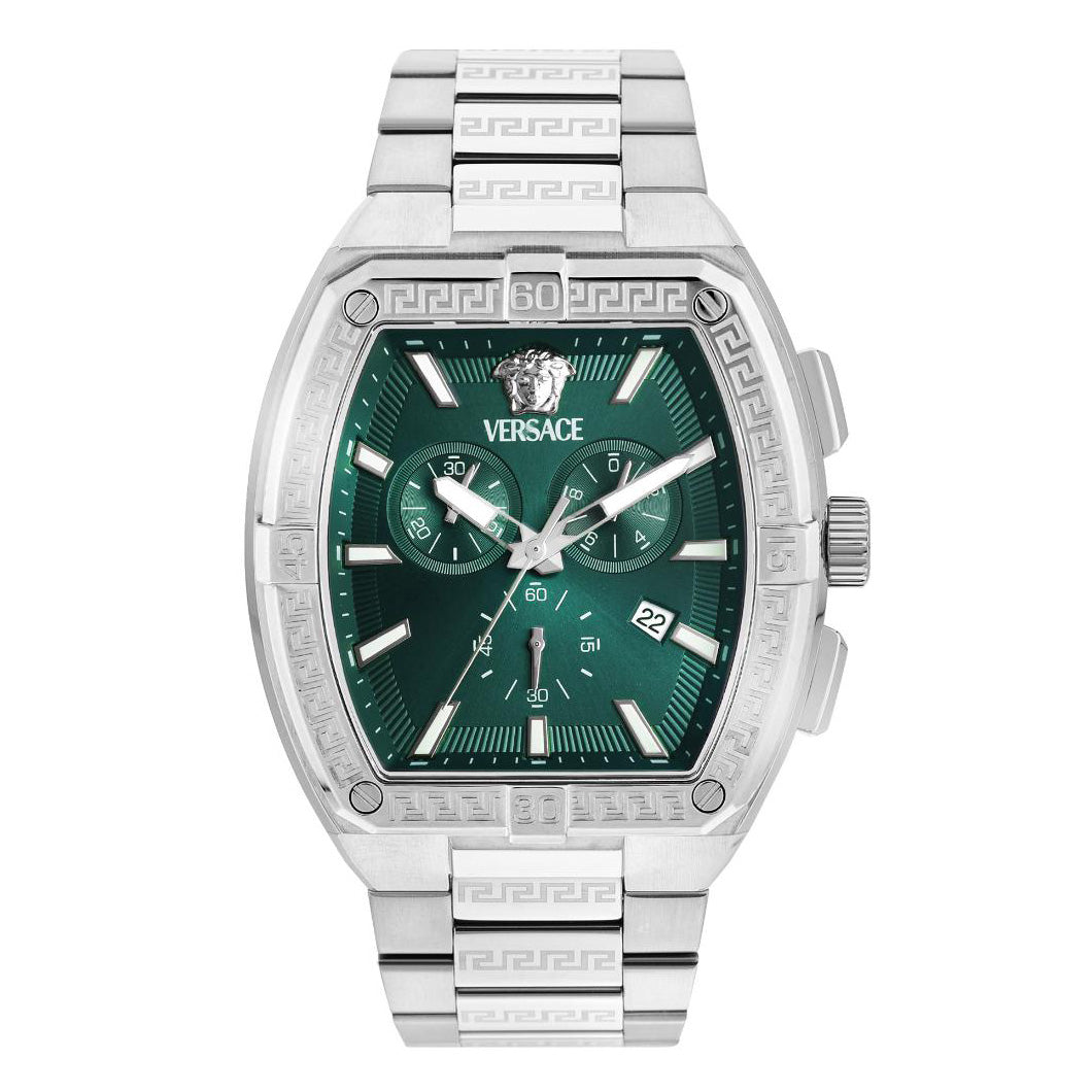 Versace Greca Sport 44mm Green Men’s Chronograph Watch