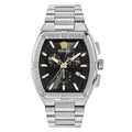 Versace Sporty Tonneau Greca 44mm Black Chronograph Men's Watch
