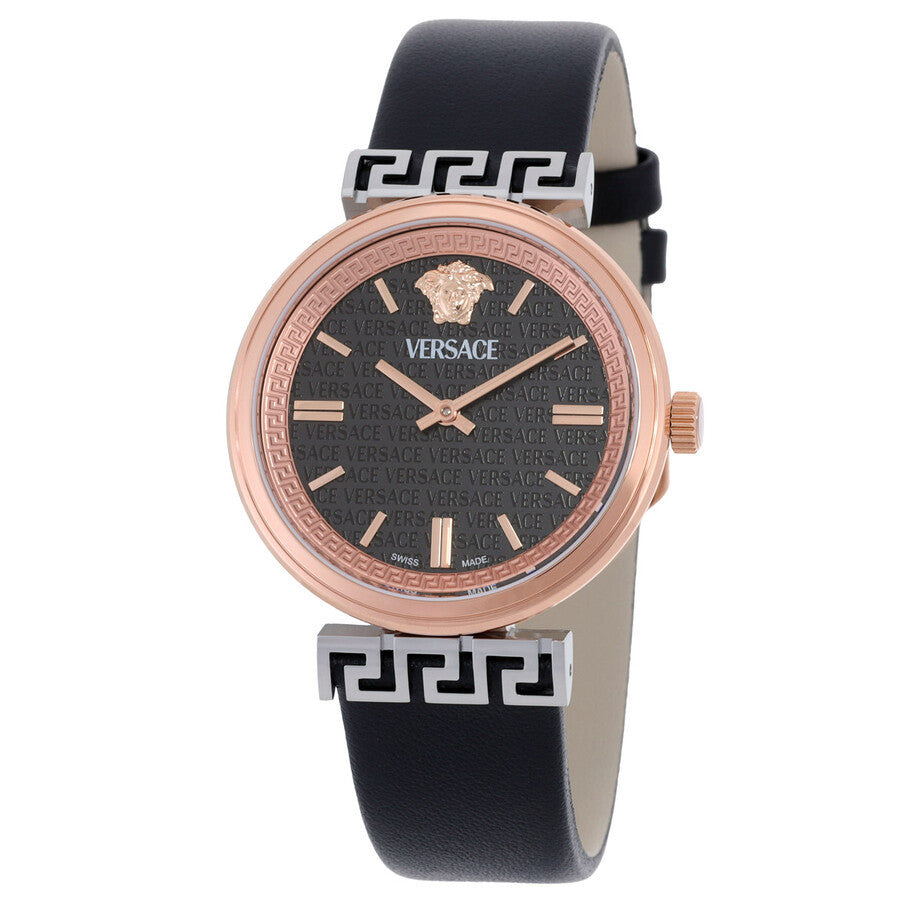 Versace Mythos Ladies’ Black Rose Quartz Watch