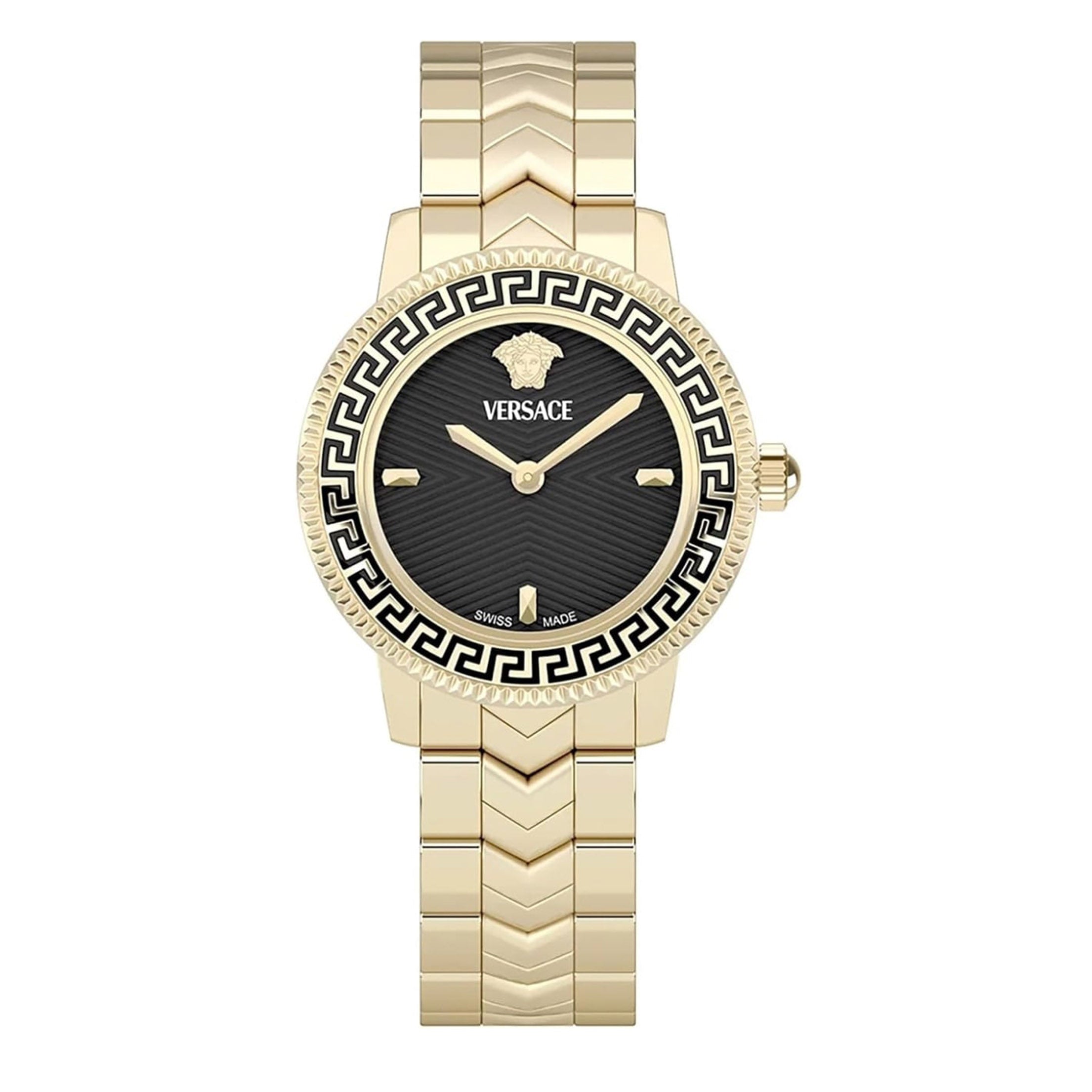 Versace V-Icon Women’s Black Gold Watch
