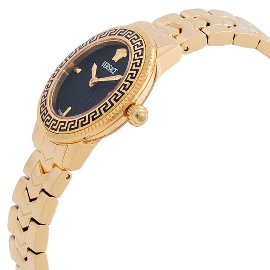Versace V-Icon Women’s Black Gold Watch
