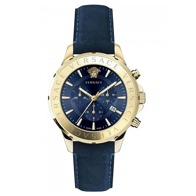 Versace Men's Watch Chrono Signature Blue