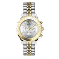 Versace Signature Chronograph Men's Gold Silver Quartz Watch