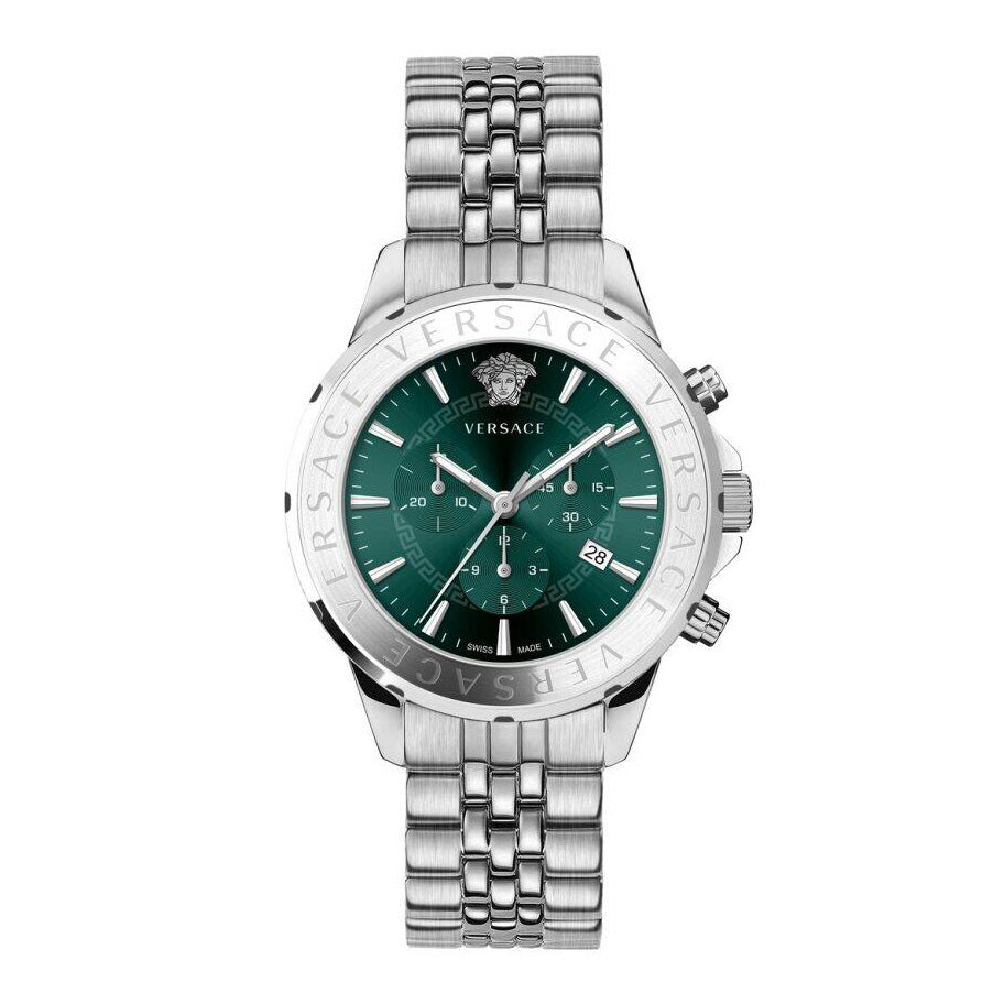 Versace Chrono Signature 44mm Chronograph Green Men’s Watch