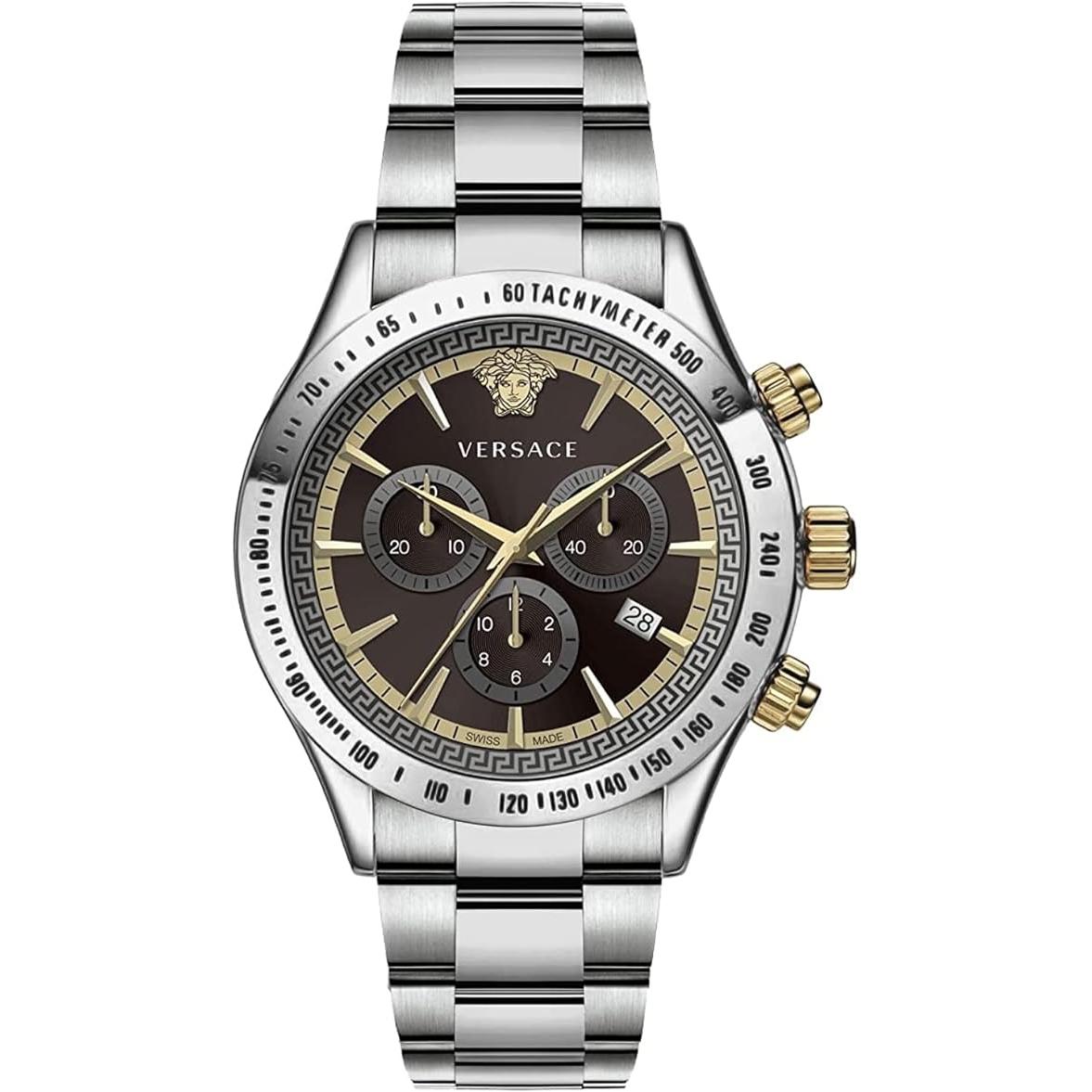 Versace Men's Watch Chrono Classic Brown Bracelet