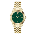 Versace Ladies Watch Greca Signature  38mm Green Gold