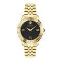 Versace Ladies Watch Greca Signature 38mm Black Gold