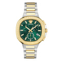 Versace V-Chrono Square 40mm Green Unisex Chronograph Watch
