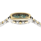 Versace V-Chrono Square 40mm Green Unisex Chronograph Watch