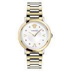 Versace Ladies Watch Pop Chic White Two-Tone Bracelet