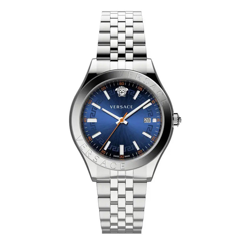 Versace Hellenyium 42mm Stainless Steel Blue Dial Men’s Watch