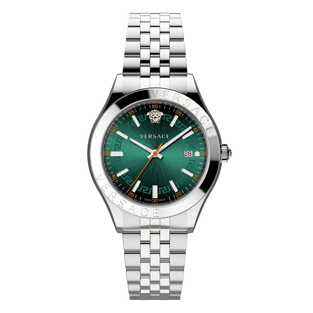 Versace Hellenyium 42mm Green Dial Men's Watch