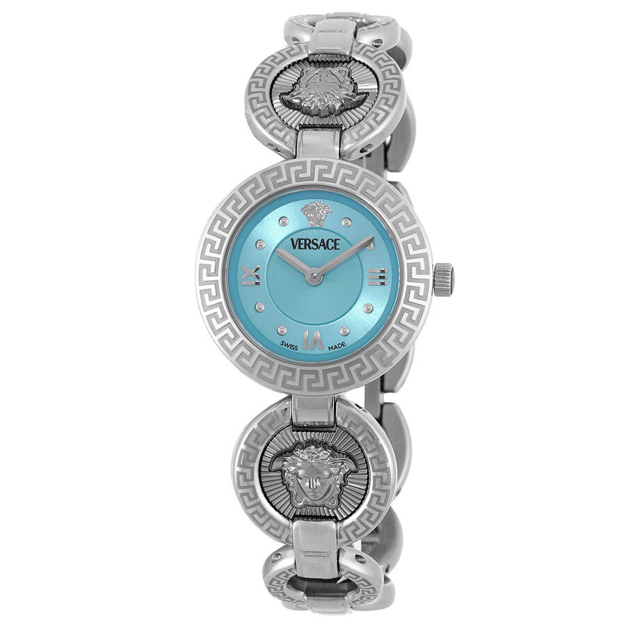 Versace Greca Jewel Ladies’ Turquoise Silver Watch