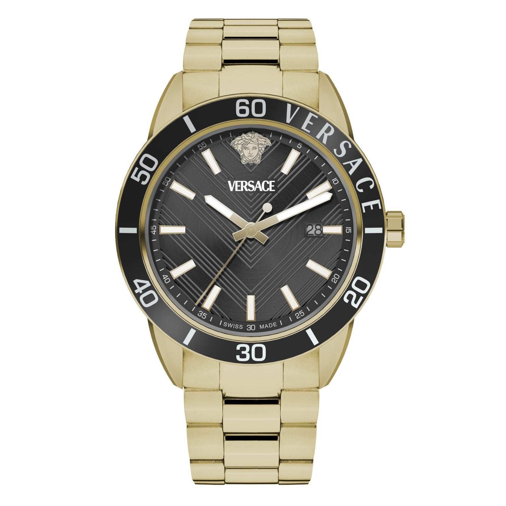 Versace Greca Urban Men’s Black Quartz Watch