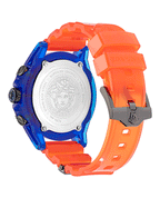 Versace Unisex Watch Chronograph Active Blue Orange