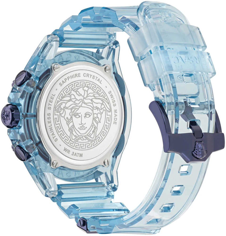 Versace Unisex Watch Chronograph Active Light Blue