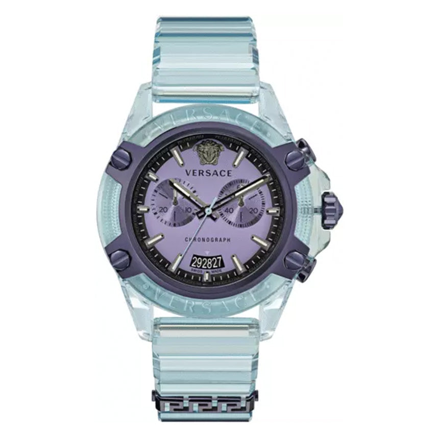 Versace Unisex Watch Chronograph Active Light Blue