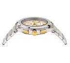 Versace Greca Logo Chrono Men’s Silver Watch