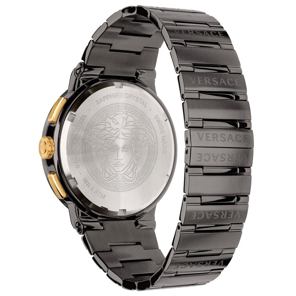 Versace Greca Logo Chronograph Men’s Grey Quartz Watch
