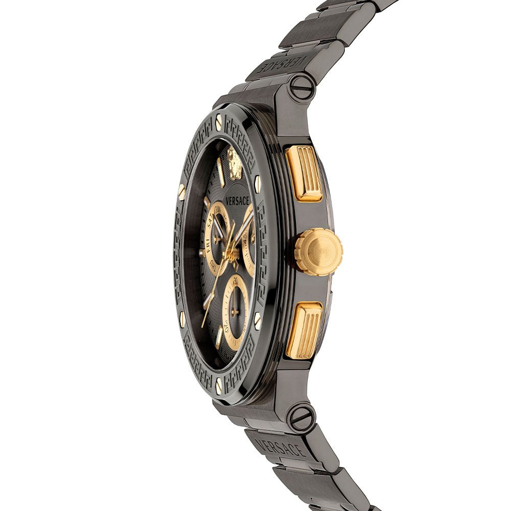 Versace Greca Logo Chronograph Men’s Grey Quartz Watch