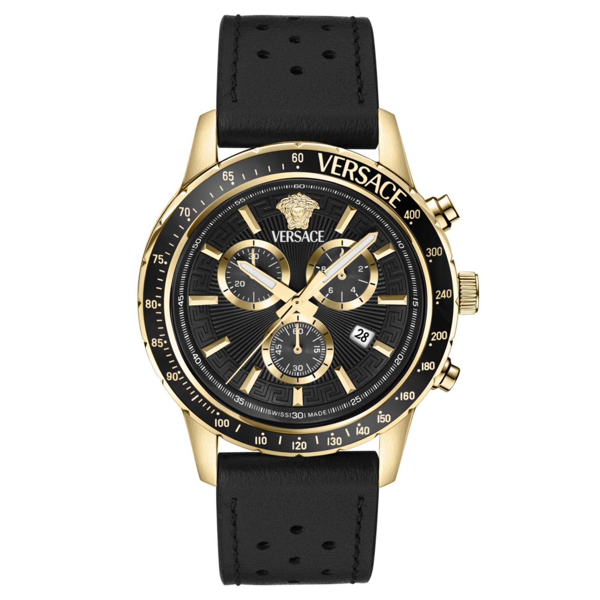 Versace Men’s Black Sport Chronograph Quartz Watch