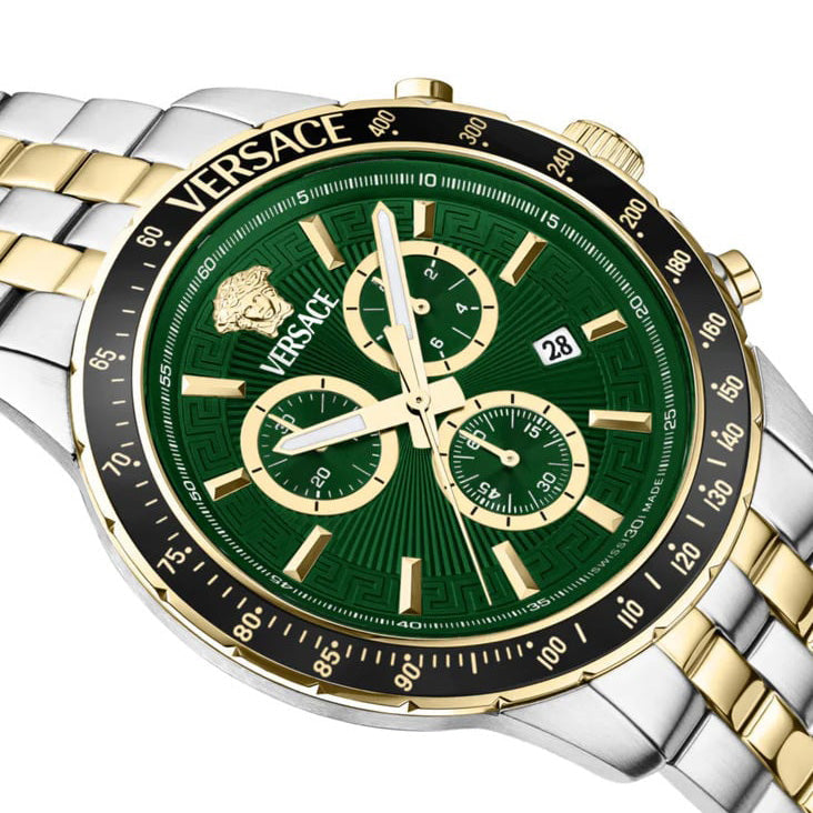 Versace Men’s Green Sport Chronograph Quartz Watch